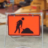 Man Digging Traffic Sign (Large)