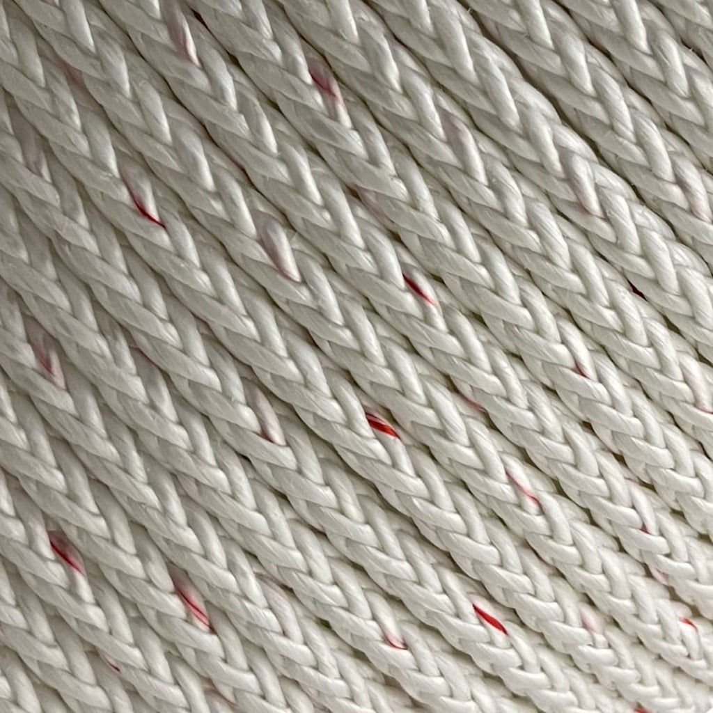 Teufelberger New England Single Braid Rope 5/8 DA-PRO White / Red Flk ...