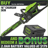 Greenworks CSC404 60V 16" Chainsaw [2007207AU]