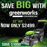 Greenworks ATM22 82V 22in SP Mower Kit [2504307AU-KIT]