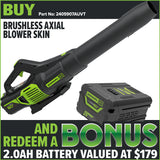 Greenworks BLC402 60V Pro Brushless Axial Blower [2405907AUVT]