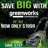 Greenworks 82LM25S 82V 25″ Self-Propelled Lawn Mower 8Ah Kit