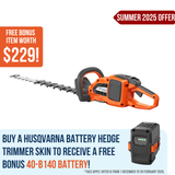Husqvarna 322iHD60 Hedge Trimmer
