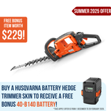 Husqvarna 522iHD60 Battery Hedge Trimmer