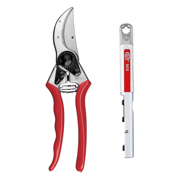 FELCO Secateur 2, 6, 8, 14 - Including 905 Sharpening Adjustment Tool