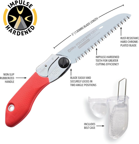 Silky Pocketboy 130mm Folding Saw 346-13 RED