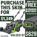 Greenworks 82LM25S 82V 25'' SP Mower [2518507AU]