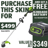 Greenworks 82ST12 82V 1.2kW String Trimmer