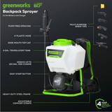 Greenworks BPS302 60V 70PSI 15L Backpack Sprayer [5202307AU]