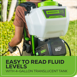 Greenworks BPS302 60V 70PSI 15L Backpack Sprayer [5202307AU]