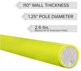 Jameson 6Ft Foam Core Insulated Fiberglass FLURO Yellow Poles  JE-6