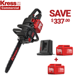 Kress Comm KC300.9 60V 40cm Chainsaw Kit