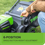 Greenworks 60V Pro Brushless Push Lawnmower Kit [LM170600]