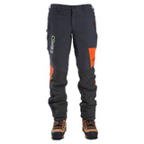 Clogger Zero MENS & WOMENS Generation 2 Chainsaw Trousers - Green & Orange Flash
