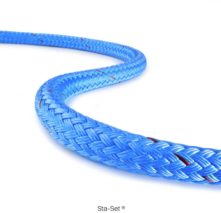 Teufelberger STA-SET double braided polyester rigging rope 1 inch (25 ...