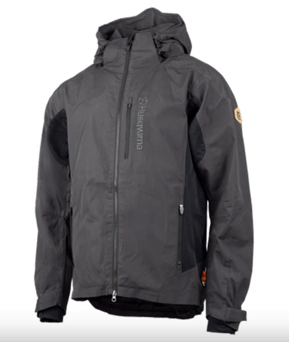 Husqvarna Xplorer Shell Jacket - Men (Charcoal Black & Forest Green)