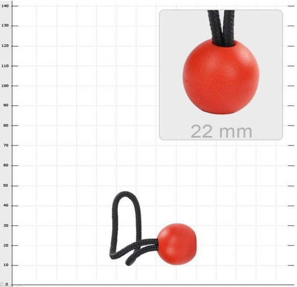 ART Cherry 22mm & 32mm Retrieval Ball with loop use with the DoubleSnapper