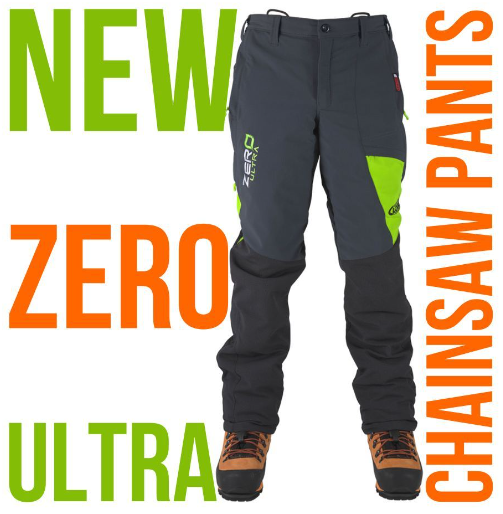 CLOGGER Zero ULTRA Chainsaw Pants  MENS & WOMENS TU73Z Grey/Green