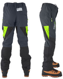 CLOGGER Zero ULTRA Chainsaw Pants  MENS & WOMENS TU73Z Grey/Green