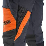Clogger Zero MENS & WOMENS Generation 2 Chainsaw Trousers - Green & Orange Flash