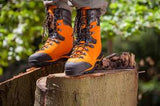 Clogger HAIX Protector Forest 2.1 GTX Full Height Chainsaw Boots ORANGE