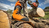 Clogger HAIX Protector Forest 2.1 GTX Full Height Chainsaw Boots ORANGE