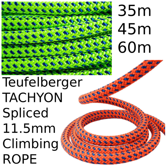 Teufelberger Tachyon ROPE with Slaice Spliced Eye - 35m 45m 60m