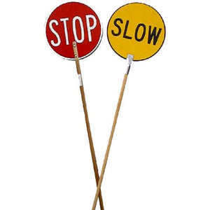 Stop / Slow Lollipop Sign