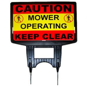 Mower Operating Ground Sign