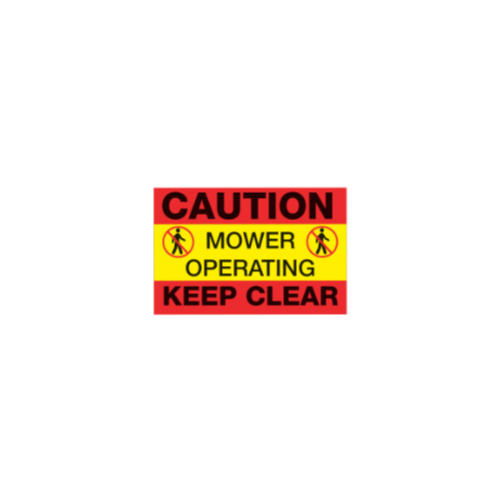Ground Operations Sign Caution Mower Operating Ground Sign – Arbormaster