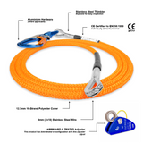 STEIN Wire Core Lanyard / Flip Line - 3-way Swivel Snap (3m and 5m)